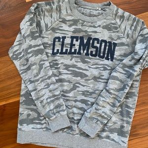 clemson camoflauge crewneck
